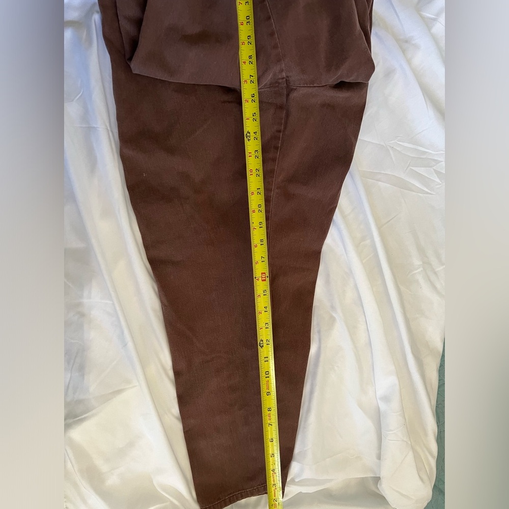 Brown cotton pants size 20 short see pictures for measurements. ABC